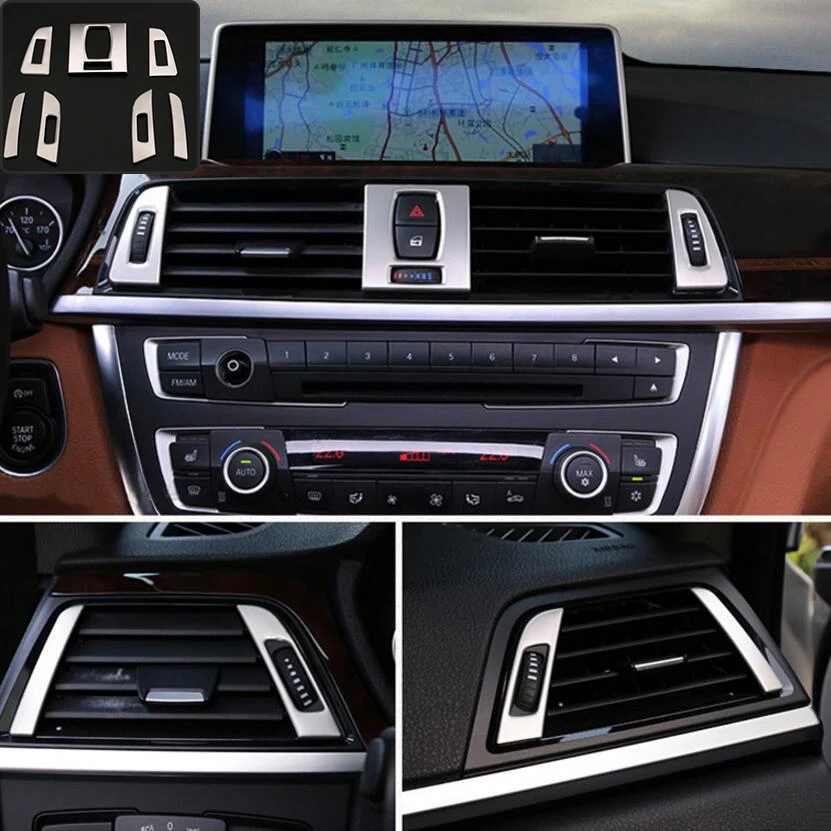 Car Accessories For BMW 3 4 Series 3GT F30 F31 F32 F34 stainless steel Car Air Outlet Air Conditioning Vent frame trim Sticker
Car Accessories For BMW 3 4 Series 3GT F30 F31 F32 F34 stainless steel Car Air Outlet Air Conditioning Vent frame trim Sticker