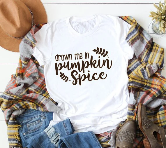 Drown me in Pumpkin Spice t-shirt women fashion leaf funny graphic art party vintage tees cotton casual aesthetic tops shirts
Drown me in Pumpkin Spice t-shirt women fashion leaf funny graphic art party vintage tees cotton casual aesthetic tops shirts