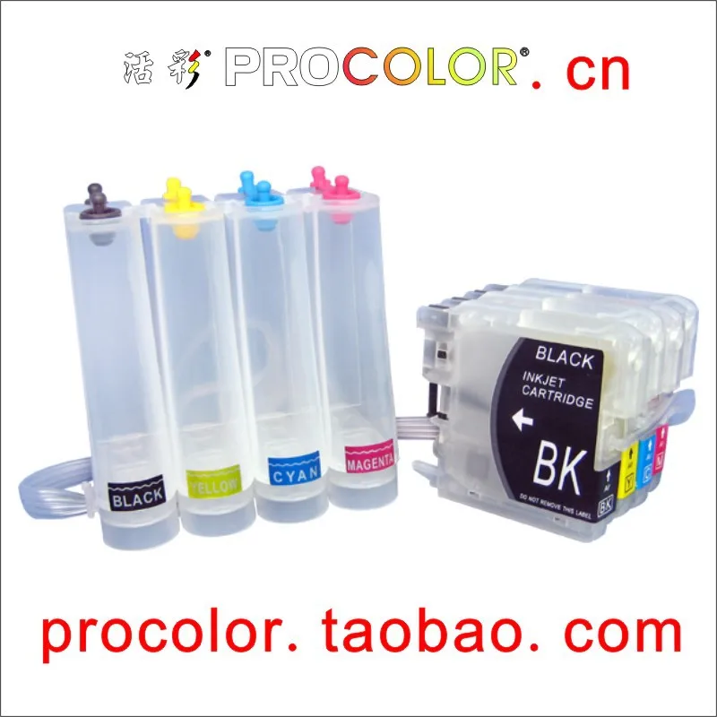 

PROCOLOR CISS LC1100 for BROTHER MFC-795CW/MFC-5490CN/MFC-5890CN/MFC-5895CW/MFC-6890CDW/MFC-J615W/DCP-145C/DCP-165C/DCP-185C