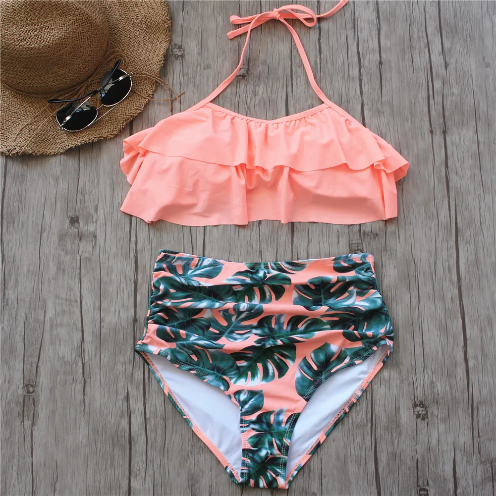 2018 Bikini Set Double Ruffle Swimwear Women Sexy Swimsuit Off Shoulder High Waist Swim Wear Beach Bathing Suits Vintage 3XL
2018 Bikini Set Double Ruffle Swimwear Women Sexy Swimsuit Off Shoulder High Waist Swim Wear Beach Bathing Suits Vintage 3XL