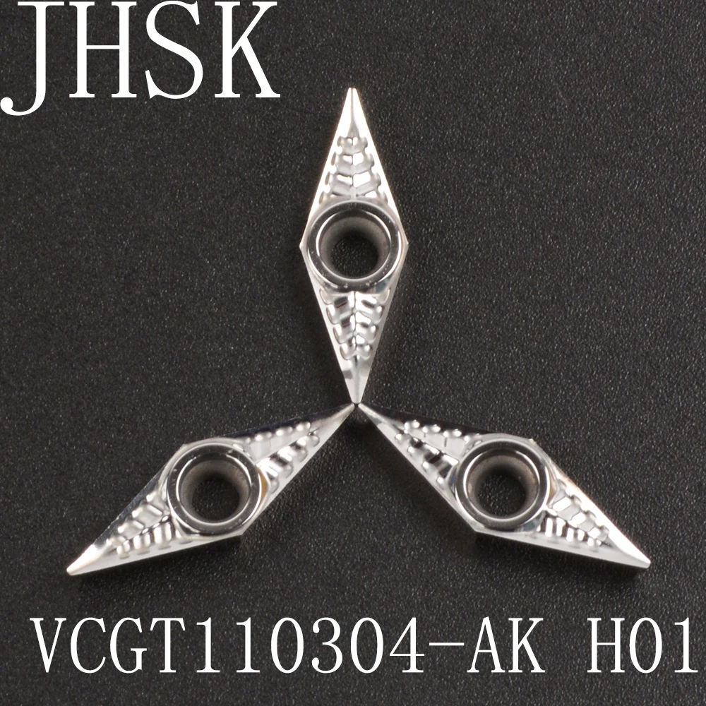 10pcs VCGT110304-AK H01 VCGT221-AK H01 CNC lathe Cutting blade machine tool accessories carbide turning insert Used for Aluminum
10pcs VCGT110304-AK H01 VCGT221-AK H01 CNC lathe Cutting blade machine tool accessories carbide turning insert Used for Aluminum