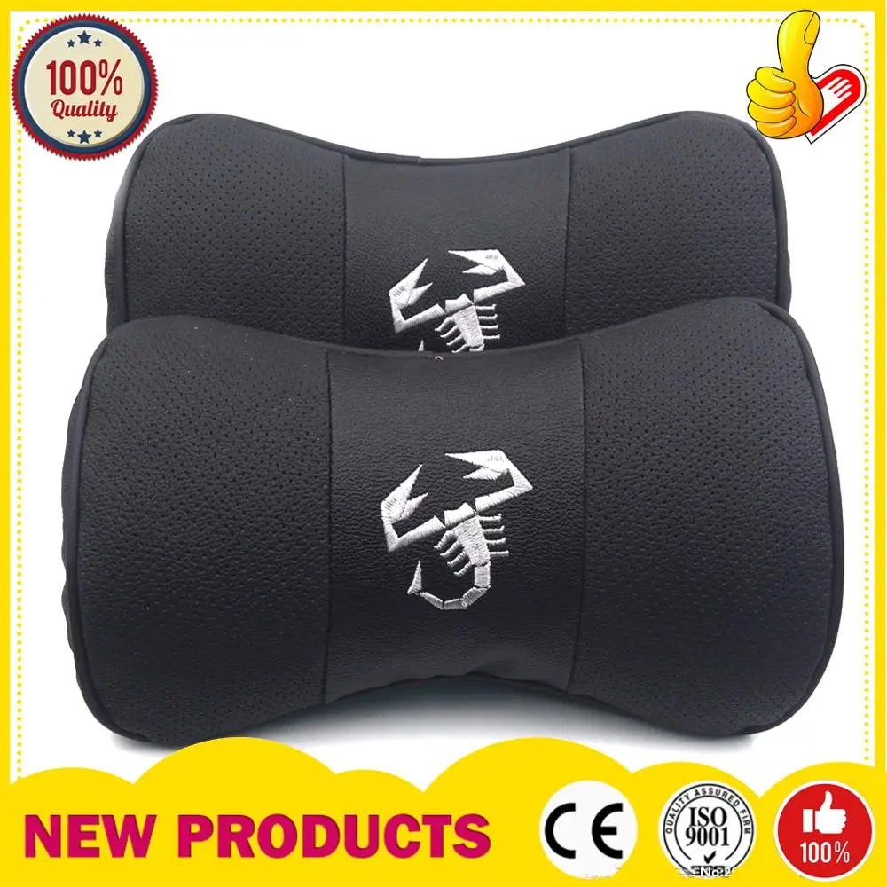 2pcs High quality black Car Genuine Leathe rNeck Head white Abartth Scorption Logo Relax Neck Pillow Headrest Support Cushion
2pcs High quality black Car Genuine Leathe rNeck Head white Abartth Scorption Logo Relax Neck Pillow Headrest Support Cushion