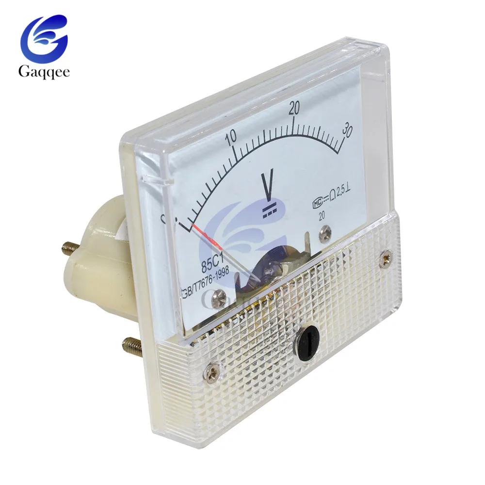 85C1 DC Analog Pointer Voltage Meter Panel 30V 50V Gauge Mechanical Meters | Инструменты