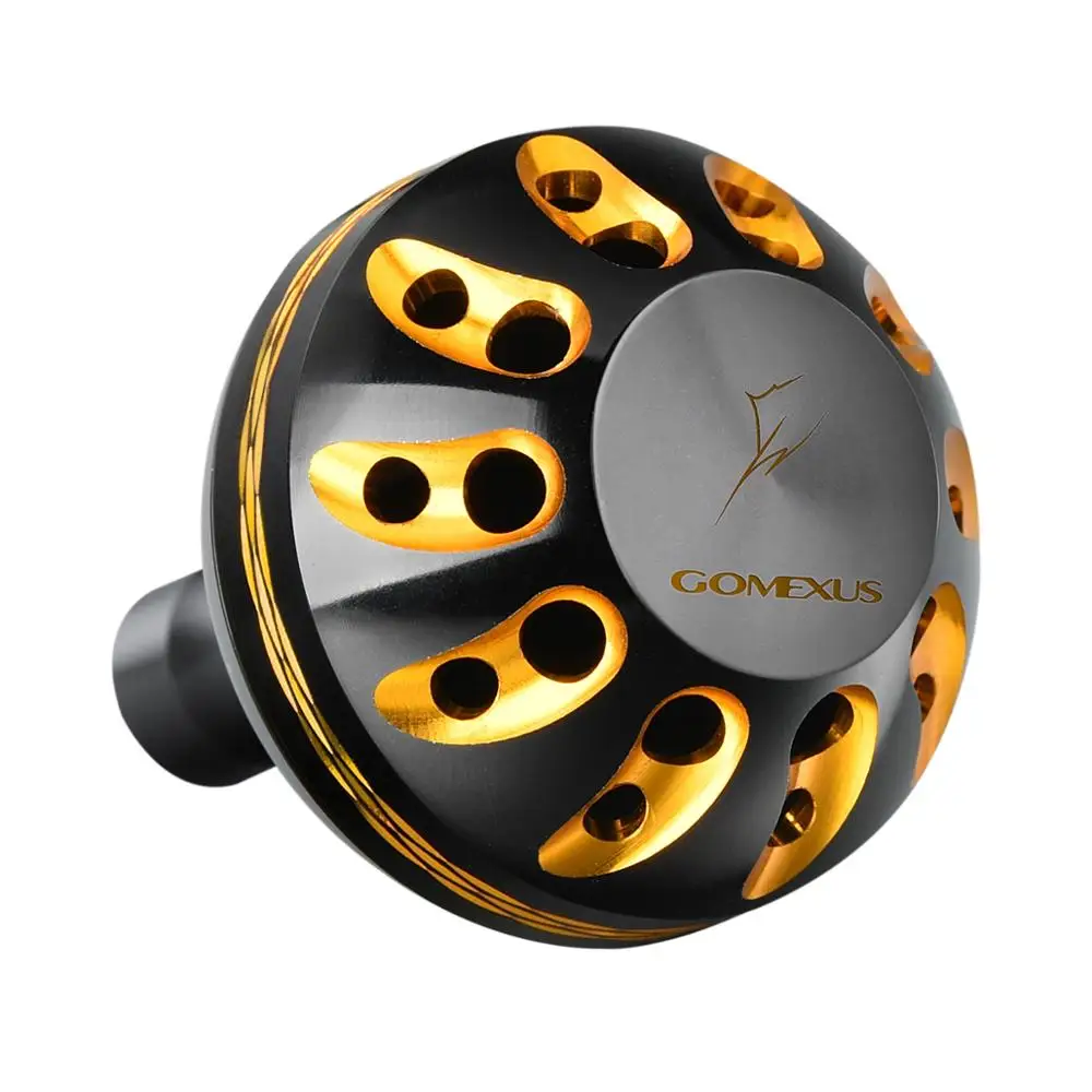 Ручка для катушки Gomexus рукоятка Daiwa BG черная золотая Revros стреловидная