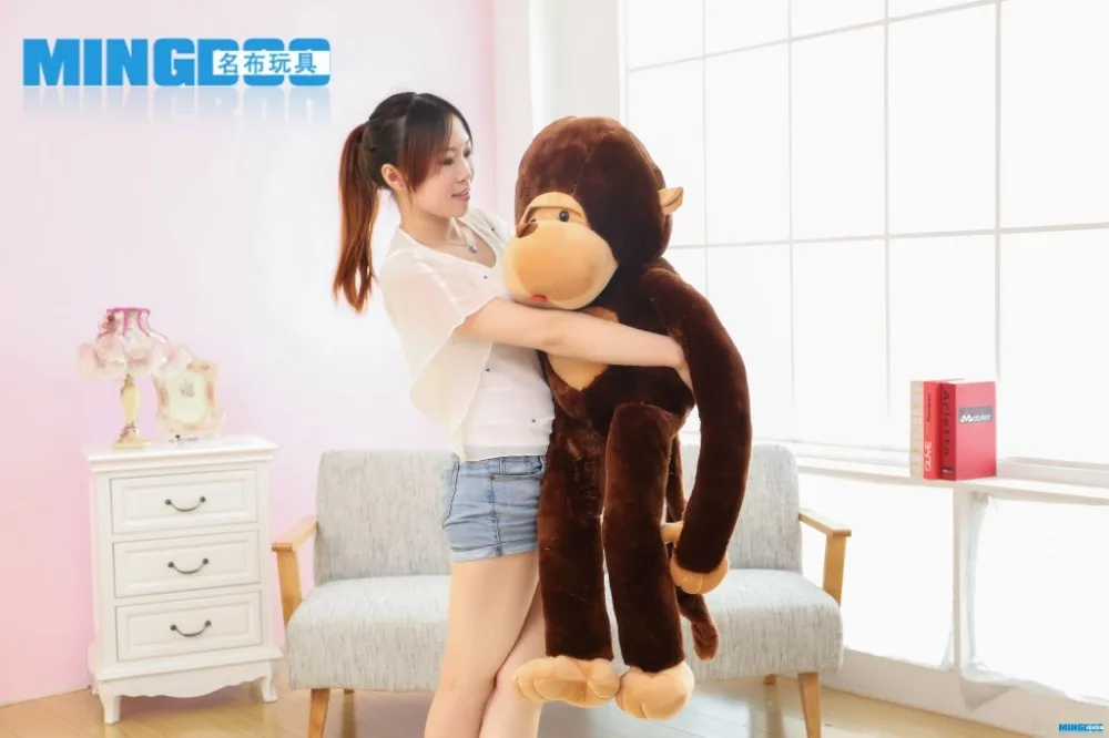 large 130cm monkey plush toy, long arms monkey throw pillow,home decoration surprised birthday gift h2997
large 130cm monkey plush toy, long arms monkey throw pillow,home decoration surprised birthday gift h2997