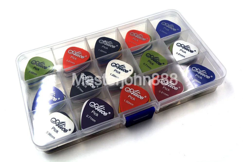 Lots of 100pcs Matte ABS Alice Electric/Acoustic Guitar Picks Plectrums 6 Thickness Assorted With Picks Box Case Free Shippng
Lots of 100pcs Matte ABS Alice Electric/Acoustic Guitar Picks Plectrums 6 Thickness Assorted With Picks Box Case Free Shippng