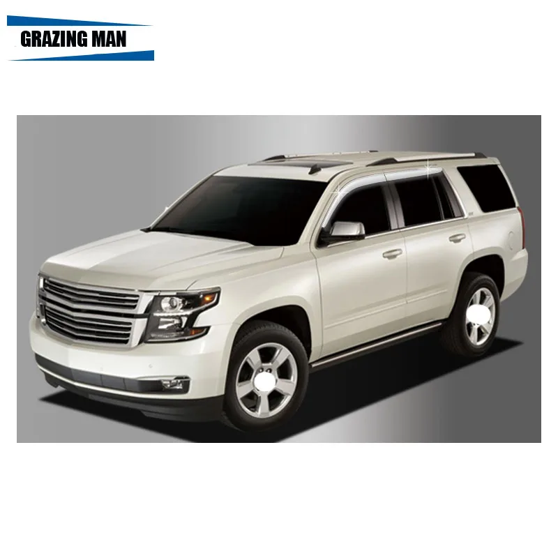 Sun visor Plating chrome Car Window Visor Wind Deflector Sun Rain Guard Defletor for Tahoe
Sun visor Plating chrome Car Window Visor Wind Deflector Sun Rain Guard Defletor for Tahoe