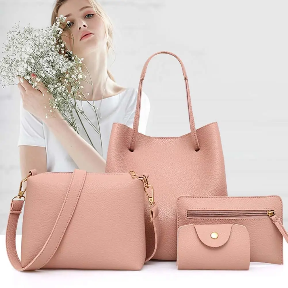2020 4Pcs Women Pattern Leather Handbag Crossbody Bag Messenger Bag Card Package Solid Zipper Elegant Ladies Handbags Set
2020 4Pcs Women Pattern Leather Handbag Crossbody Bag Messenger Bag Card Package Solid Zipper Elegant Ladies Handbags Set