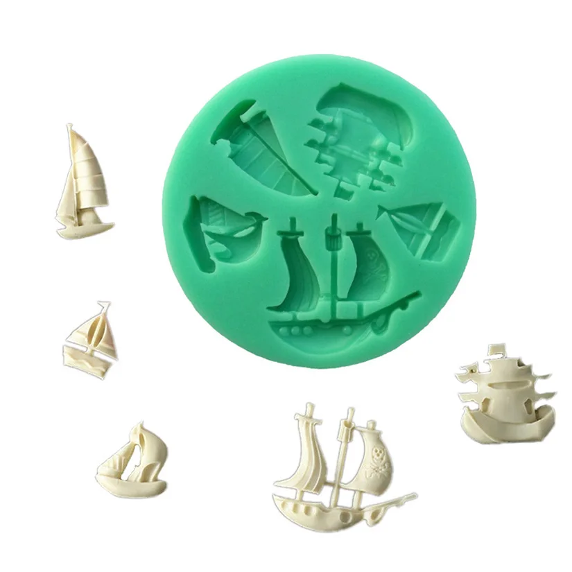 Wholesale 10 pcs Sailboat Pirate Boat Shape Fondant Cake Silicone Decorating Tools,100% Food-Grade Baking Silicone Molds
Wholesale 10 pcs Sailboat Pirate Boat Shape Fondant Cake Silicone Decorating Tools,100% Food-Grade Baking Silicone Molds