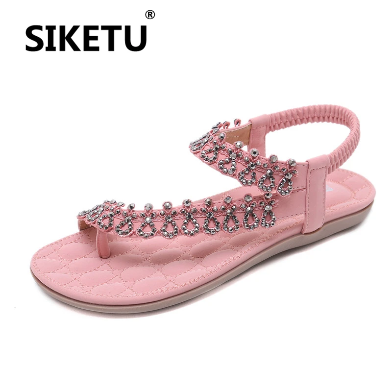 2019 shiny crystal decorated Women Sandals leisure Large Size shoes woman elastic band Beach sandals women zapatos de mujer
2019 shiny crystal decorated Women Sandals leisure Large Size shoes woman elastic band Beach sandals women zapatos de mujer