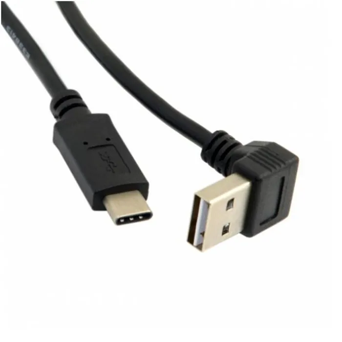 Reversible USB3.1 USB-C Type C to USB 2.0 90 Degree Left & Right Angled Data Cable for Macbook & Tablet & Cell Phone
Reversible USB3.1 USB-C Type C to USB 2.0 90 Degree Left & Right Angled Data Cable for Macbook & Tablet & Cell Phone