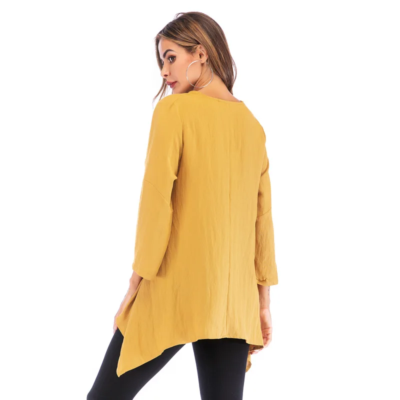 Jelics Fashion V-neck Loose Women Tops Female T-shirt Long Sleeve Streetwear Casual Solid T shirt 2019 Clothes
Jelics Fashion V-neck Loose Women Tops Female T-shirt Long Sleeve Streetwear Casual Solid T shirt 2019 Clothes