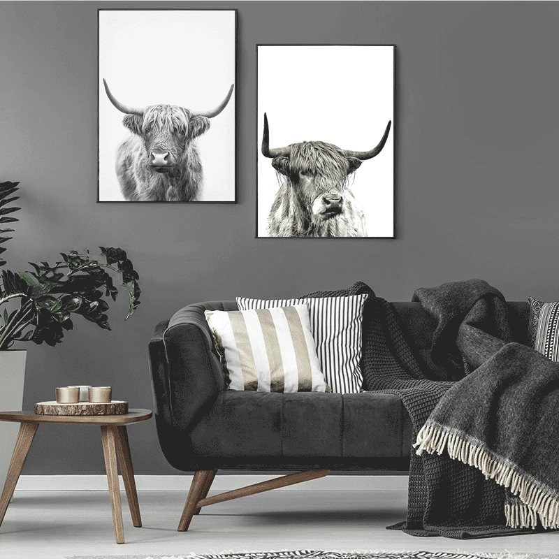 Woodland Bison Wall Art Highland Cow Canvas Paintings Cattle Pictures for Living Room Decor Black White Posters and Prints
Woodland Bison Wall Art Highland Cow Canvas Paintings Cattle Pictures for Living Room Decor Black White Posters and Prints