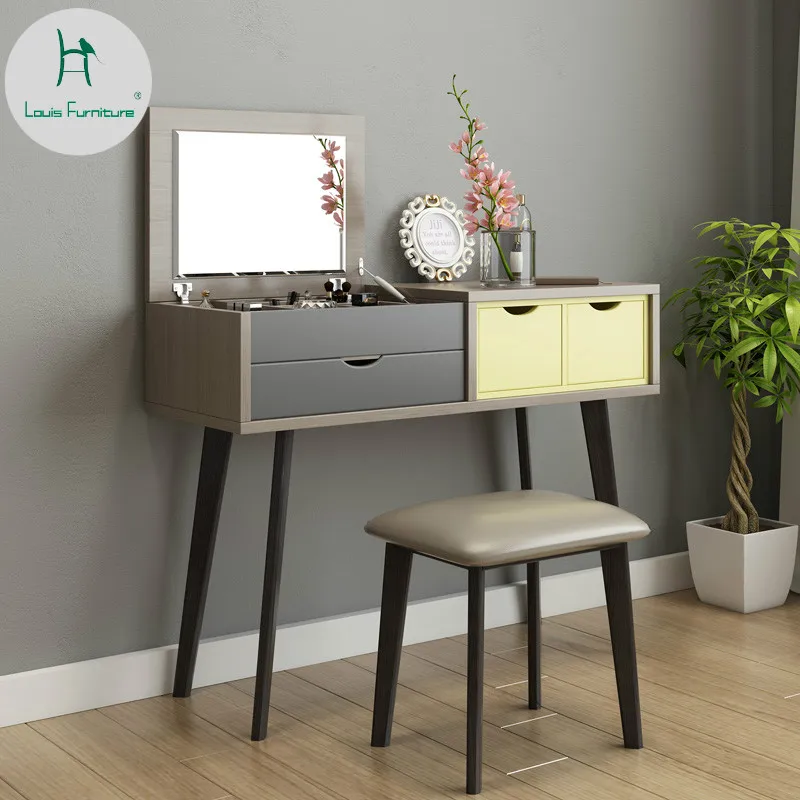 Louis Fashion Dressers Nordic Bedroom Mini Apartment Mini Provincial Space Modern Simplified Single Table
Louis Fashion Dressers Nordic Bedroom Mini Apartment Mini Provincial Space Modern Simplified Single Table