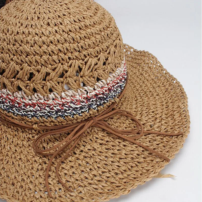 Bowknot Straw Hats Women Summer Beach Elegant Fashion Sun Hat Floppy Brim Foldable Panama Chapeau Femme Wide Brim Hat
Bowknot Straw Hats Women Summer Beach Elegant Fashion Sun Hat Floppy Brim Foldable Panama Chapeau Femme Wide Brim Hat