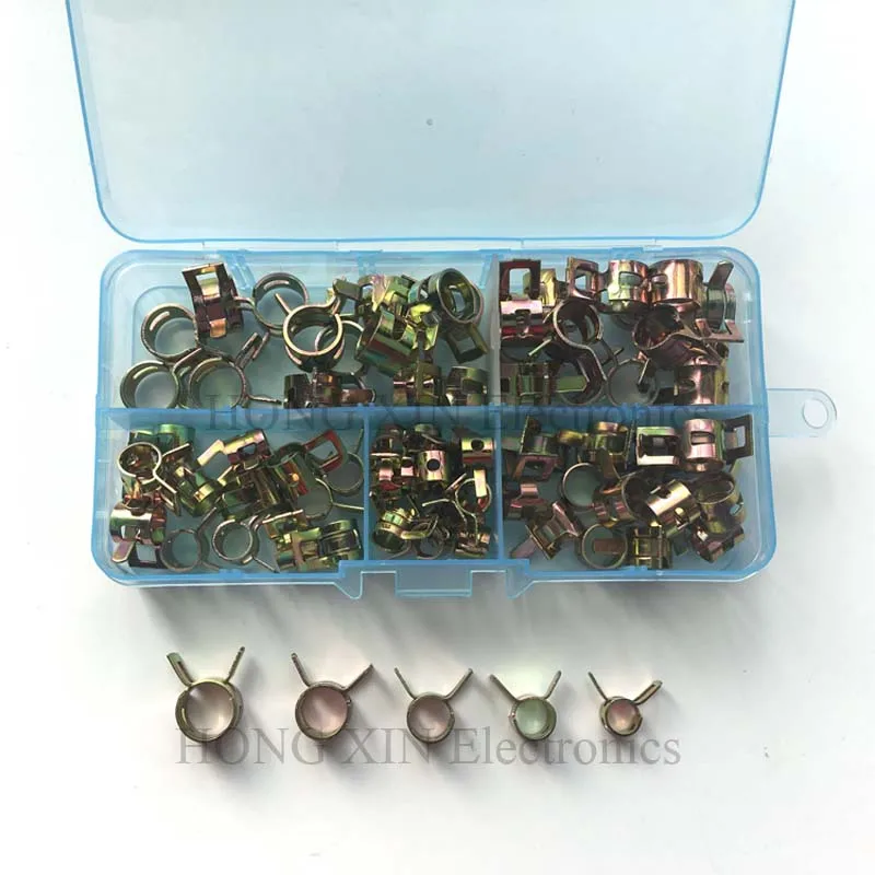 75Pcs/set 6-10mm Vacuum Spring Fuel Oil Water CPU Hose Clip Pipe Tube for Band Clamp Metal Fastener Assortment Kit
75Pcs/set 6-10mm Vacuum Spring Fuel Oil Water CPU Hose Clip Pipe Tube for Band Clamp Metal Fastener Assortment Kit