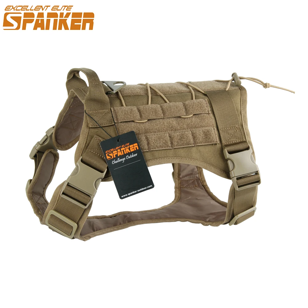 EXCELLENT ELITE SPANKER Tactical Dog Harness Dog K9 Training Molle Combat Harness Service Dog Vest Adjustable Training Vest
EXCELLENT ELITE SPANKER Tactical Dog Harness Dog K9 Training Molle Combat Harness Service Dog Vest Adjustable Training Vest