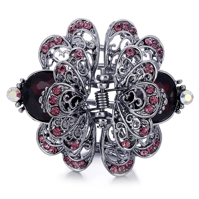Elegant New Rhinestone Hairpin Claw Vintage Crystal Hair Clip Clamp Wedding Hair Accessories
Elegant New Rhinestone Hairpin Claw Vintage Crystal Hair Clip Clamp Wedding Hair Accessories