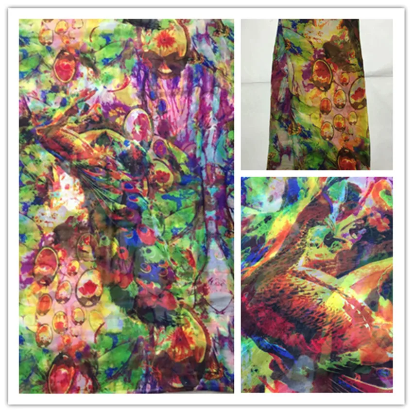 140cm New Summer Print 100%Silk Chiffon Fabric Fashion colorful leopard design print 100% silk chiffon fabric 6momme DS33
140cm New Summer Print 100%Silk Chiffon Fabric Fashion colorful leopard design print 100% silk chiffon fabric 6momme DS33