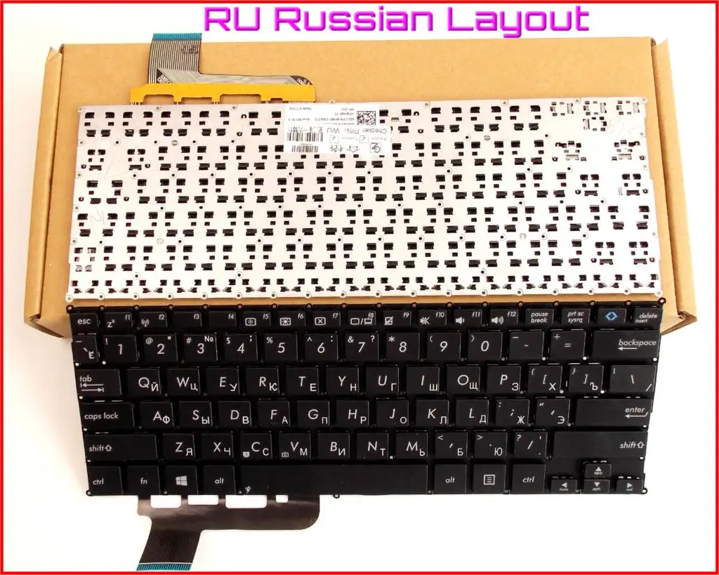 New Keyboard RU Russian Version for ASUS VivoBook MP-12K13US-920W AEEX2U00110 AEEX2U01010 0KNB0-1103US00 Laptop No Frame
New Keyboard RU Russian Version for ASUS VivoBook MP-12K13US-920W AEEX2U00110 AEEX2U01010 0KNB0-1103US00 Laptop No Frame