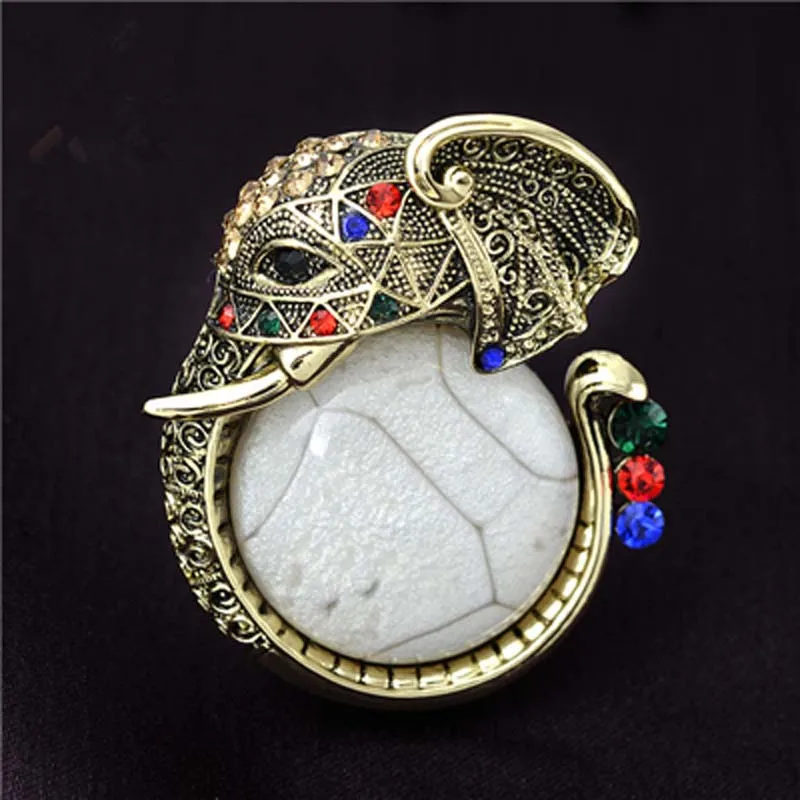 2020 Fashion Jewelry Gold Metal Resin Crystal Rhinestone Elephant Brooch Broches Vintage Animal Large Brooches For Women
2020 Fashion Jewelry Gold Metal Resin Crystal Rhinestone Elephant Brooch Broches Vintage Animal Large Brooches For Women