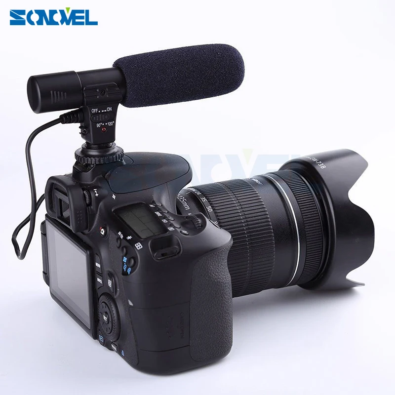 

Mic-01 3.5mm Recording Microphone Digital SLR Camera Stereo Microphone for Canon Nikon Pentax Olympus Panasonic Digital SLR