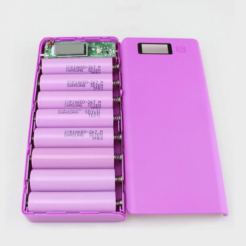 Power Bank DIY 18650 Box Case DIY 8x18650 Battery Holder Portable LCD Display Dual USB Port Powerbank Case Battery Box
Power Bank DIY 18650 Box Case DIY 8x18650 Battery Holder Portable LCD Display Dual USB Port Powerbank Case Battery Box