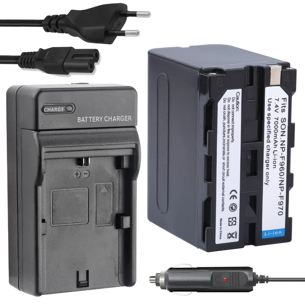 1 шт. NP-F970 NP-F960 NP F960 F970 батарея + зарядное устройство для Sony DCR-VX2100 HDR-AX2000 FX1 FX7 FX1000