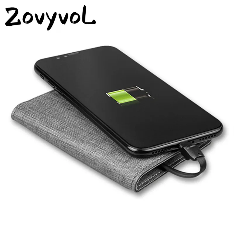 ZOVYVOL 2019 унисекс смарт-кошелек с USB для кошелек зарядчика адаптация Ipone и Android