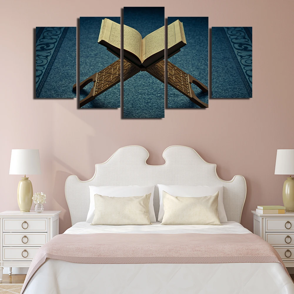 Modern Canvas Painting Calligraphy Quotes Art 5Pieces Book Quranic Posters And Prints Religious Framework Wall Art Picture Decor
Modern Canvas Painting Calligraphy Quotes Art 5Pieces Book Quranic Posters And Prints Religious Framework Wall Art Picture Decor