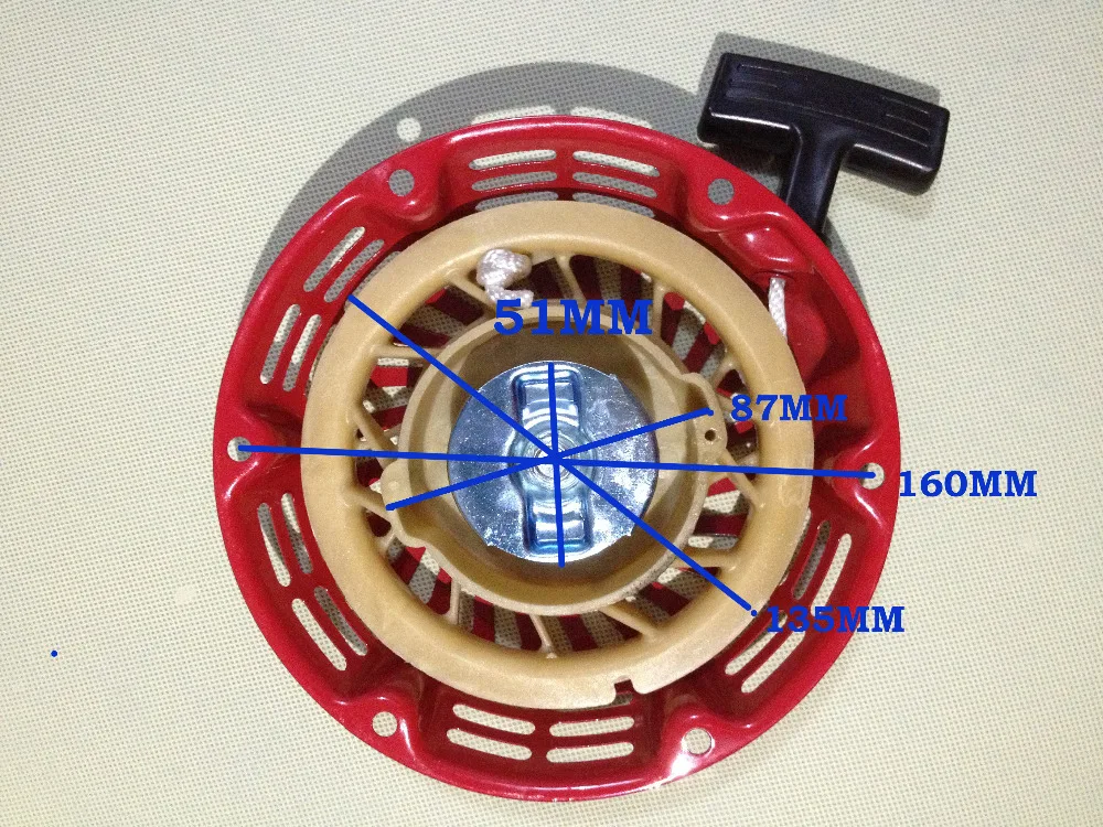 Pull Recoil Starter rewind Start(iron) For Honda generator spare parts Gx120 Gx160 Gx200 168F 170F 5.5/6.5HP 2KW/3KW
Pull Recoil Starter rewind Start(iron) For Honda generator spare parts Gx120 Gx160 Gx200 168F 170F 5.5/6.5HP 2KW/3KW