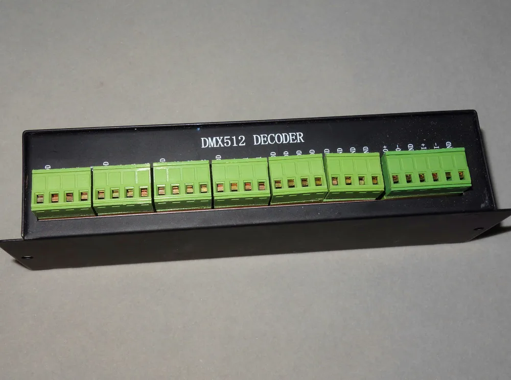 12CH easy DMX constant voltage driver;DC12-24V input,12CH*3A output;with dip switch
12CH easy DMX constant voltage driver;DC12-24V input,12CH*3A output;with dip switch
