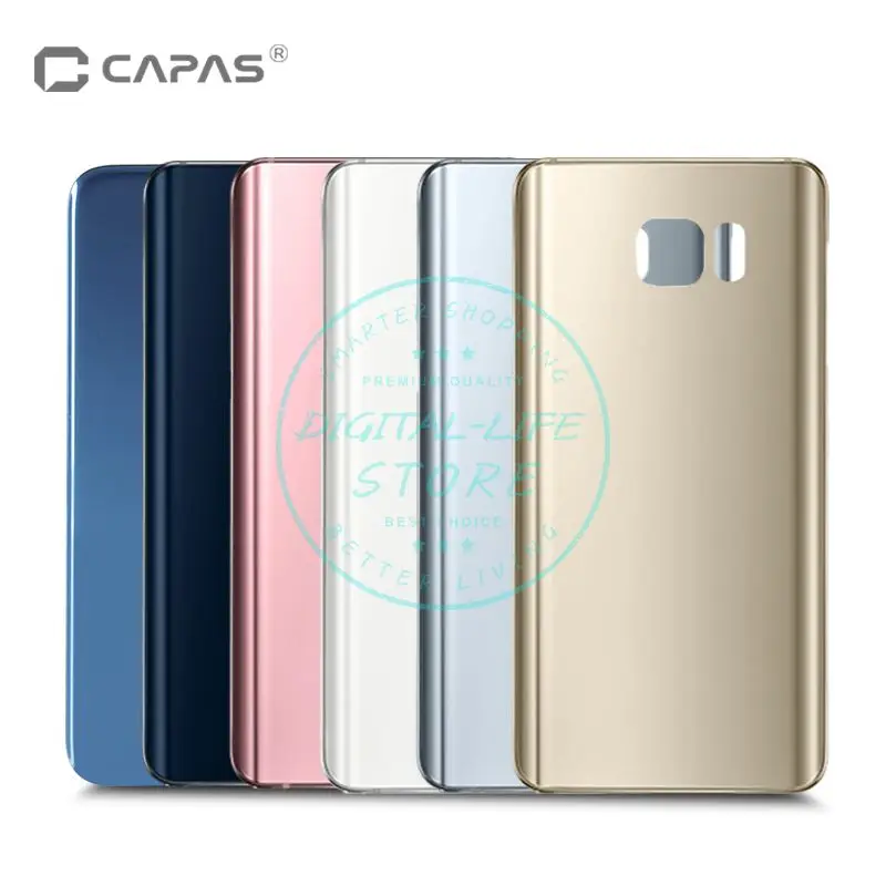 Для Galaxy S7 Edge G935 G930 задняя крышка батарейного отсека стекло + пластиковый корпус