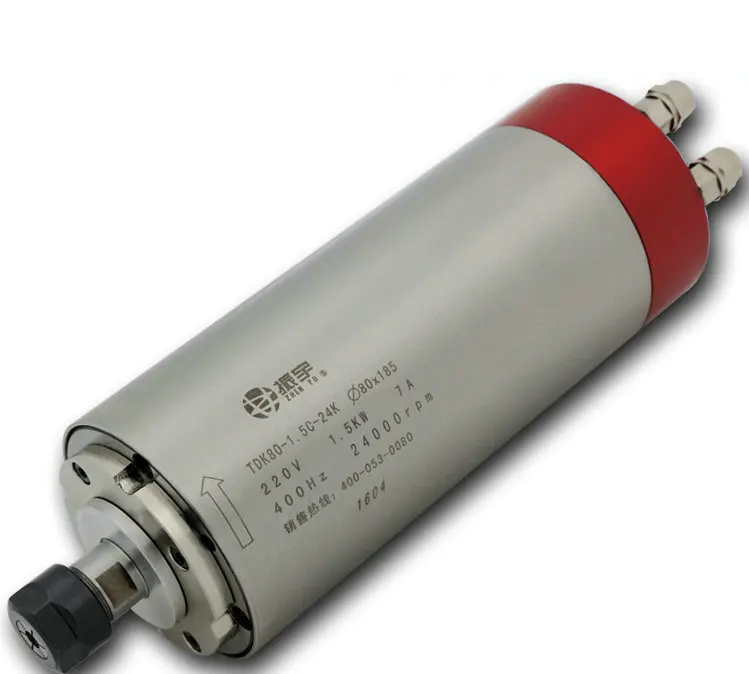220v 1.5KW spindle water cooling CNC spindle motor ER16 Water-Cooled Spindle Motor for engraving machine 80x195mm 4 Bearing
220v 1.5KW spindle water cooling CNC spindle motor ER16 Water-Cooled Spindle Motor for engraving machine 80x195mm 4 Bearing