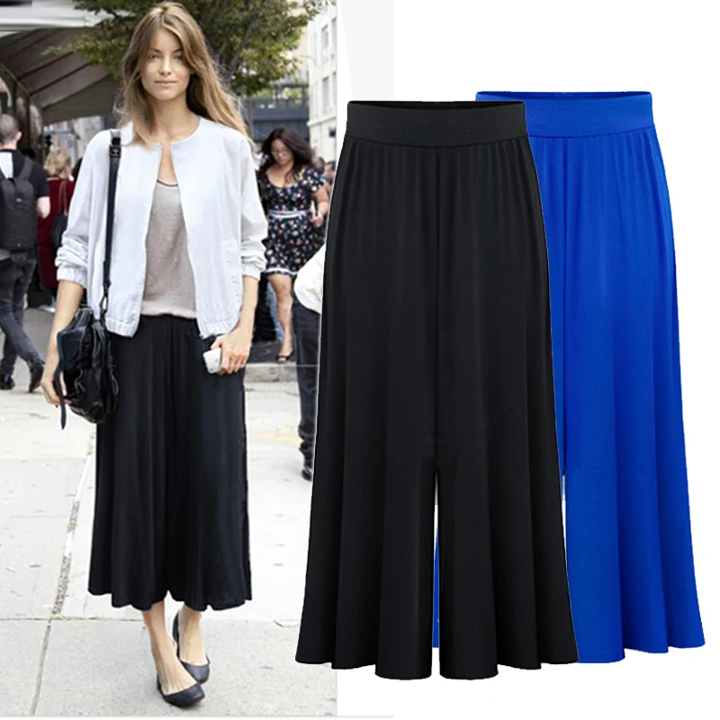 Europe and America 2018 women's summer fashion loose, casual pant wide leg pants calf-length pant culottes big size XL-6XL
Europe and America 2018 women's summer fashion loose, casual pant wide leg pants calf-length pant culottes big size XL-6XL
