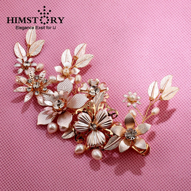 HIMSTORY Baroque Handmade Gold Crystal Beads Leaf Flower Hairgrips Wedding Vintage Brides Hairpins Hair Accessories Hairwear
HIMSTORY Baroque Handmade Gold Crystal Beads Leaf Flower Hairgrips Wedding Vintage Brides Hairpins Hair Accessories Hairwear