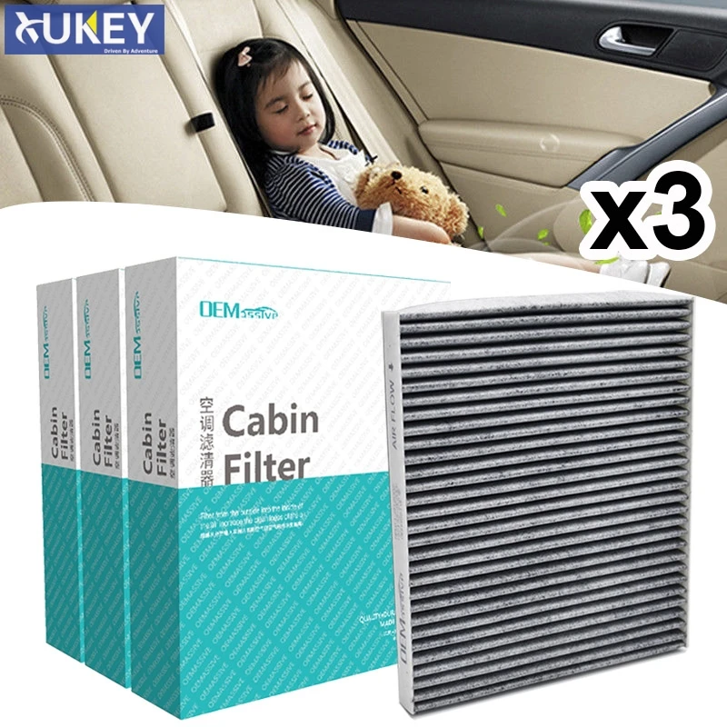 3PC Car Activated Carbon Cabin Air Filter 97133-2E200 97133-2E210AT For Hyundai Accent ix35 i40 Tucson Kia Rio Carens Sportage
3PC Car Activated Carbon Cabin Air Filter 97133-2E200 97133-2E210AT For Hyundai Accent ix35 i40 Tucson Kia Rio Carens Sportage