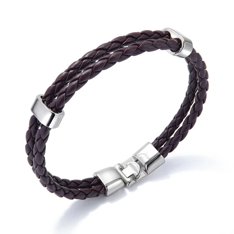 Vintage Jewelry Black White Color Weave Leather Stainless Steel Bracelets For Women Fashion Men Bracelets Bangles For Unisex
Vintage Jewelry Black White Color Weave Leather Stainless Steel Bracelets For Women Fashion Men Bracelets Bangles For Unisex