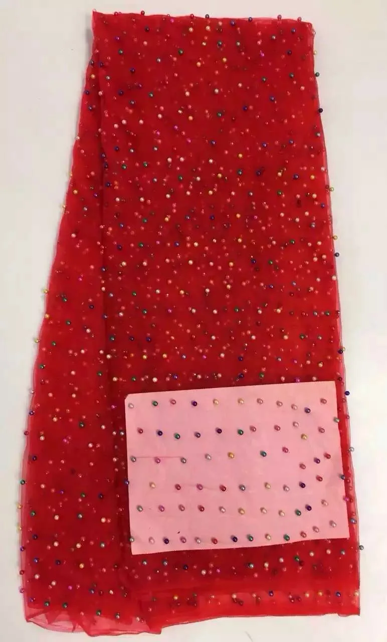 2016 New Wholesale price Latest african cord lace Red color.Fashion design high quality african french lace fabric with Beads
2016 New Wholesale price Latest african cord lace Red color.Fashion design high quality african french lace fabric with Beads