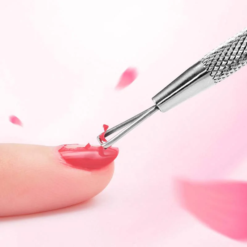 Stainless Steel Nail Polish Remover Triangle Head Nail Art UV Gel Removal Stick Cuticle Pusher Varnish Cleaner Pedicure Manicure
Stainless Steel Nail Polish Remover Triangle Head Nail Art UV Gel Removal Stick Cuticle Pusher Varnish Cleaner Pedicure Manicure