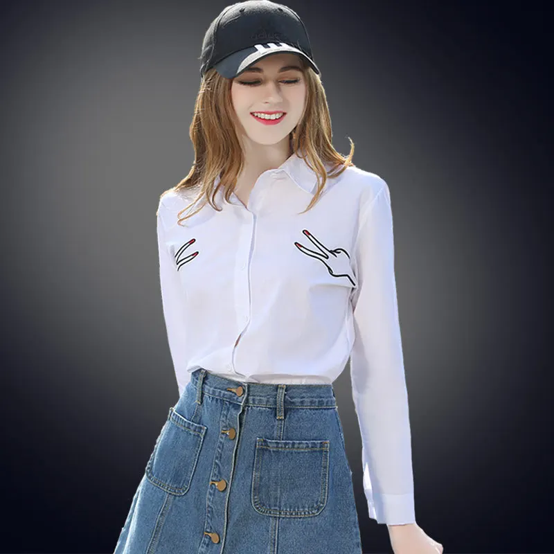 Белая женская блузка рубашка с длинным рукавом Хлопковые женские блузы женский топ 2020 модная женская одежда RWS175004
Белая женская блузка рубашка с длинным рукавом Хлопковые женские блузы женский топ 2020 модная женская одежда RWS175004