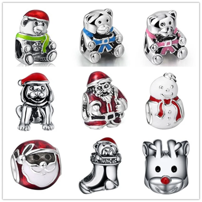 BESTLYBUY 100% Genuine 925 Sterling Silver Santa Claus& Reindeer&Snowman Beads Beads fit PAN Charm Bracelet Christmas Jewelry
BESTLYBUY 100% Genuine 925 Sterling Silver Santa Claus& Reindeer&Snowman Beads Beads fit PAN Charm Bracelet Christmas Jewelry