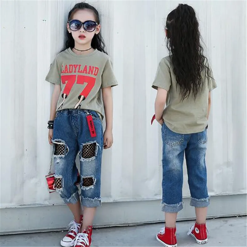 JMFFY Girls Ripped Jeans Spring Summer Fall Style 2018 Outwear Denim Trousers Girl Kids Children Cowboy Hole Pants Net Clothing
JMFFY Girls Ripped Jeans Spring Summer Fall Style 2018 Outwear Denim Trousers Girl Kids Children Cowboy Hole Pants Net Clothing