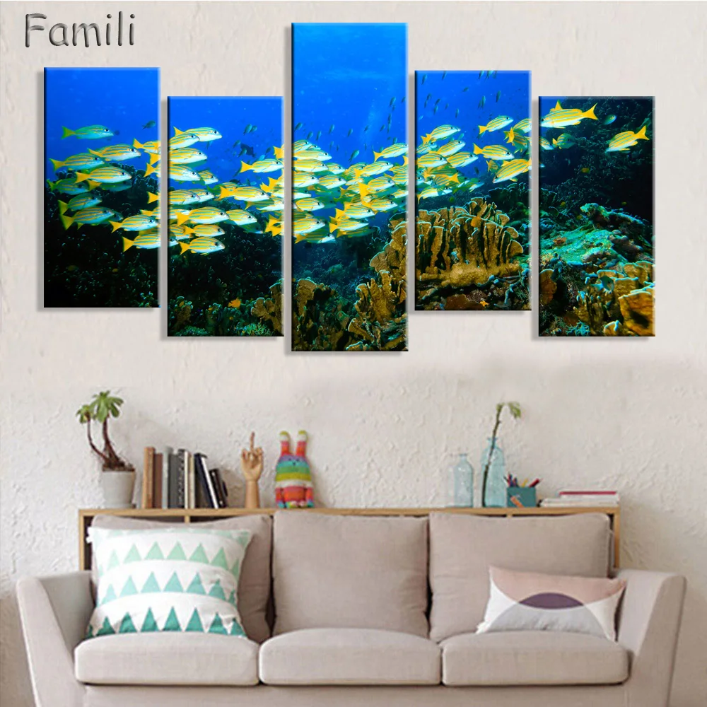 5Piece Beautiful Ocean Underwater World Wall Pictures For Kids Room Modern Art Picture Paint on Canvas Prints No Framed
5Piece Beautiful Ocean Underwater World Wall Pictures For Kids Room Modern Art Picture Paint on Canvas Prints No Framed