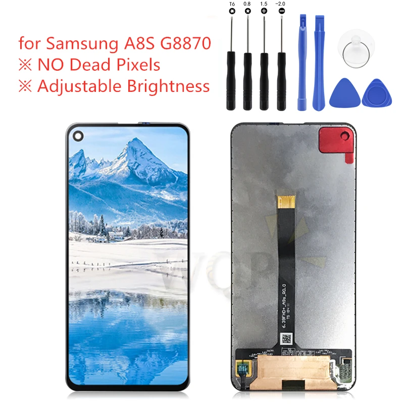 Для SAMSUNG Galaxy A8S G8870 SM-G8870 G887FZ, ЖК-дисплей с сенсорным экраном, дигитайзер в сборе, детали для ремонта ЖК-дисплея
Для SAMSUNG Galaxy A8S G8870 SM-G8870 G887FZ, ЖК-дисплей с сенсорным экраном, дигитайзер в сборе, детали для ремонта ЖК-дисплея