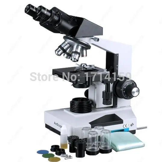 AmScope Supplies Medical Lab Vet Compound Biological Microscope 40x-2000x B490B
AmScope Supplies Medical Lab Vet Compound Biological Microscope 40x-2000x B490B