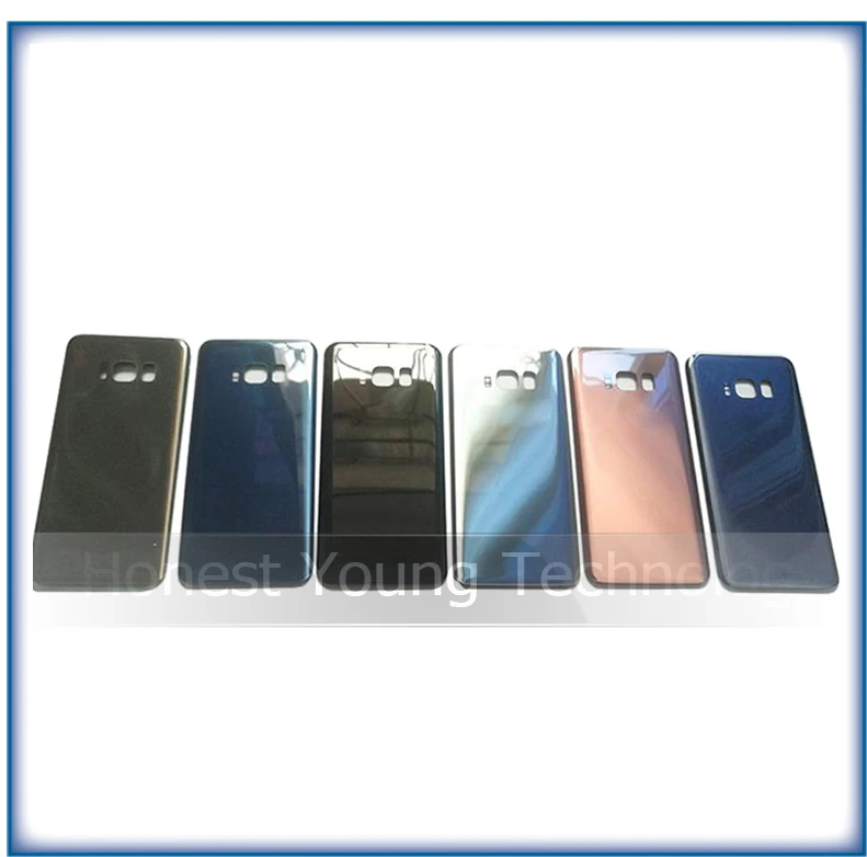 2 шт. Крышка корпуса для Samsung Galaxy S8 plus G950R G9550 G9500 Задняя стеклянная крышка Замена с