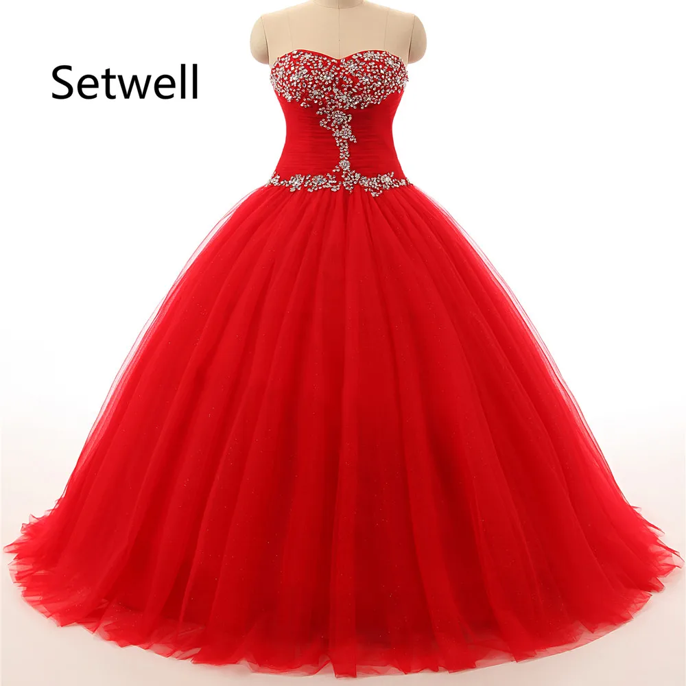Setwell 2017 Red Quinceanera Dresses Soft Tulle Strapless Lace Up Back Quinceanera Gowns Shining Sequin Quinceanera Dress
Setwell 2017 Red Quinceanera Dresses Soft Tulle Strapless Lace Up Back Quinceanera Gowns Shining Sequin Quinceanera Dress