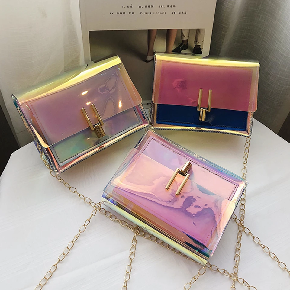 Oswego Crossbody Bags For Women Fashion Laser Transparent Waterproof Messenger Shoulder Beach Bag Lady Chain Flap Handbag 2019
Oswego Crossbody Bags For Women Fashion Laser Transparent Waterproof Messenger Shoulder Beach Bag Lady Chain Flap Handbag 2019