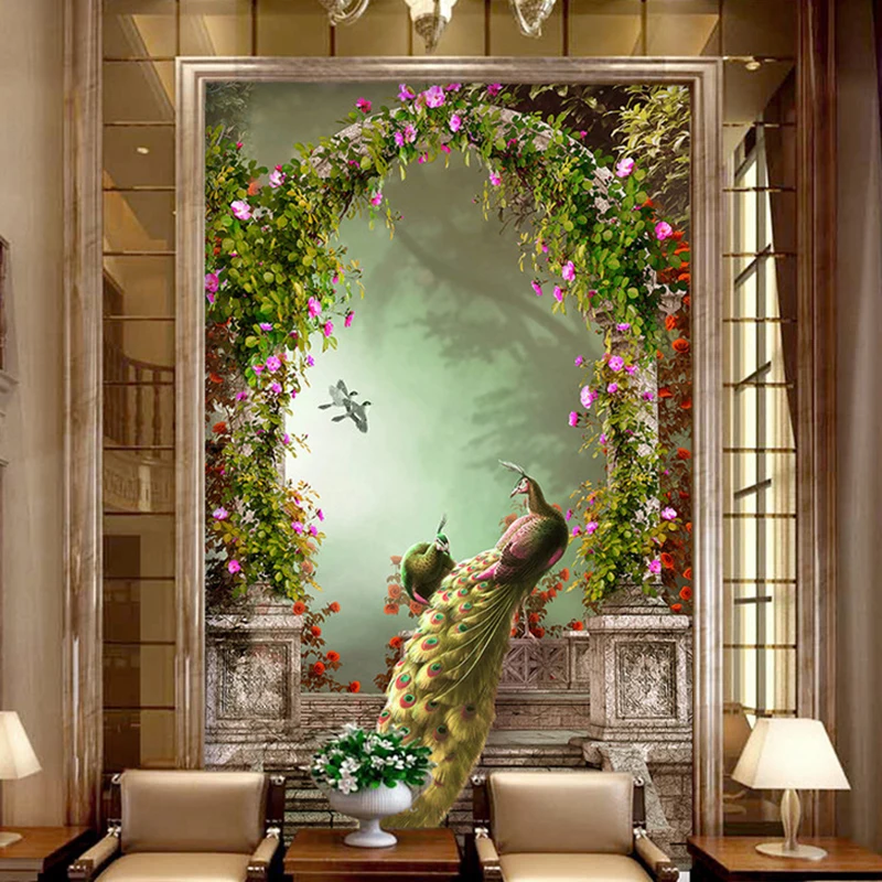 Custom 3D Photo Wallpaper European-style Retro Peacock Roman Column Arches 3D Living Room Corridor Aisle Background Wall Mural
Custom 3D Photo Wallpaper European-style Retro Peacock Roman Column Arches 3D Living Room Corridor Aisle Background Wall Mural